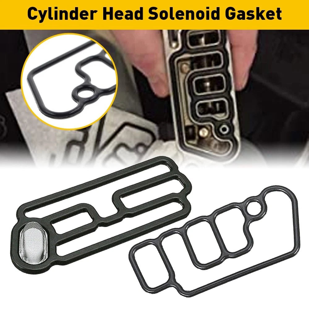 2 Sets OEM Cylinder Head Solenoid Gasket for Honda VTEC (15815R70A01, 15845R70A01)