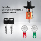 Door Lock Cylinders & Ignition Switch Set for Ford E150/250/350 (1996-2008)