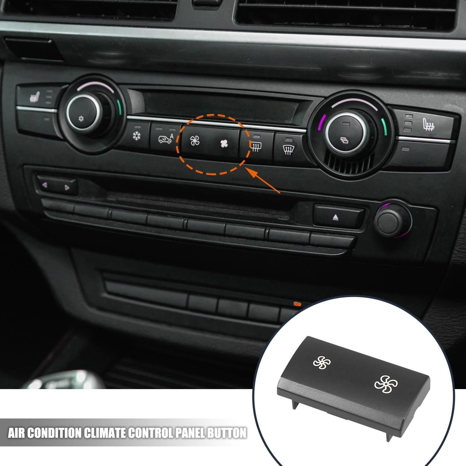 Air Condition Climate Control Panel Button Cover for BMW X5 E70 X6 E71 (2007–2013)