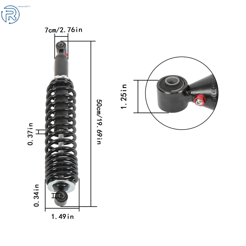 Set of 2 Rear Coil-Over Shocks for Can-Am Outlander 330 400 (2003–2015) 706000391
