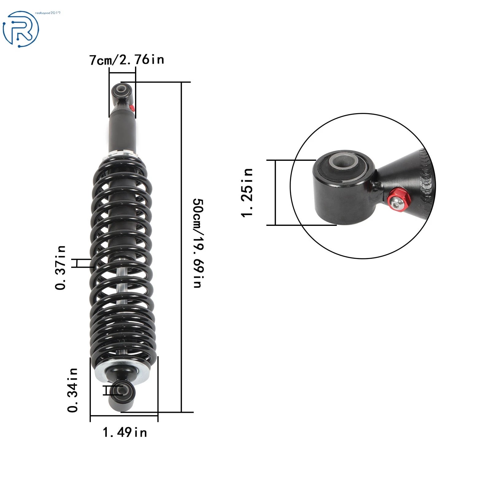Set of 2 Rear Coil-Over Shocks for Can-Am Outlander 330 400 (2003–2015) 706000391