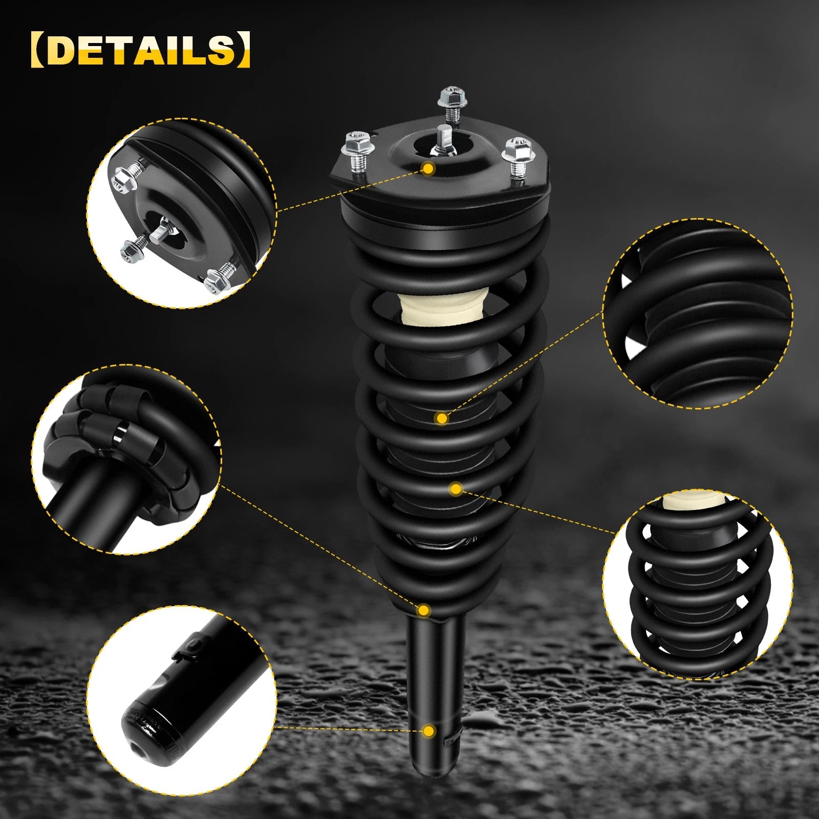 Set of 2 Complete Struts for Ford Fusion, Mercury Milan (2010–2012)