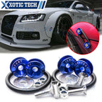 Chrome Blue Quick Release Fasteners Fender Hatch Nut Kit for Audi A4 (1999–2009)