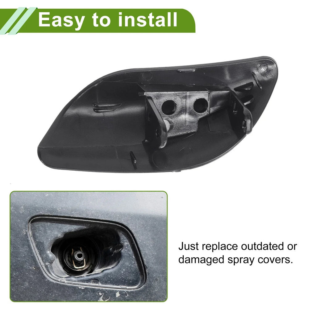 Washer Nozzle Cover for Porsche Cayenne 2008-2010 (2 x White Caps)