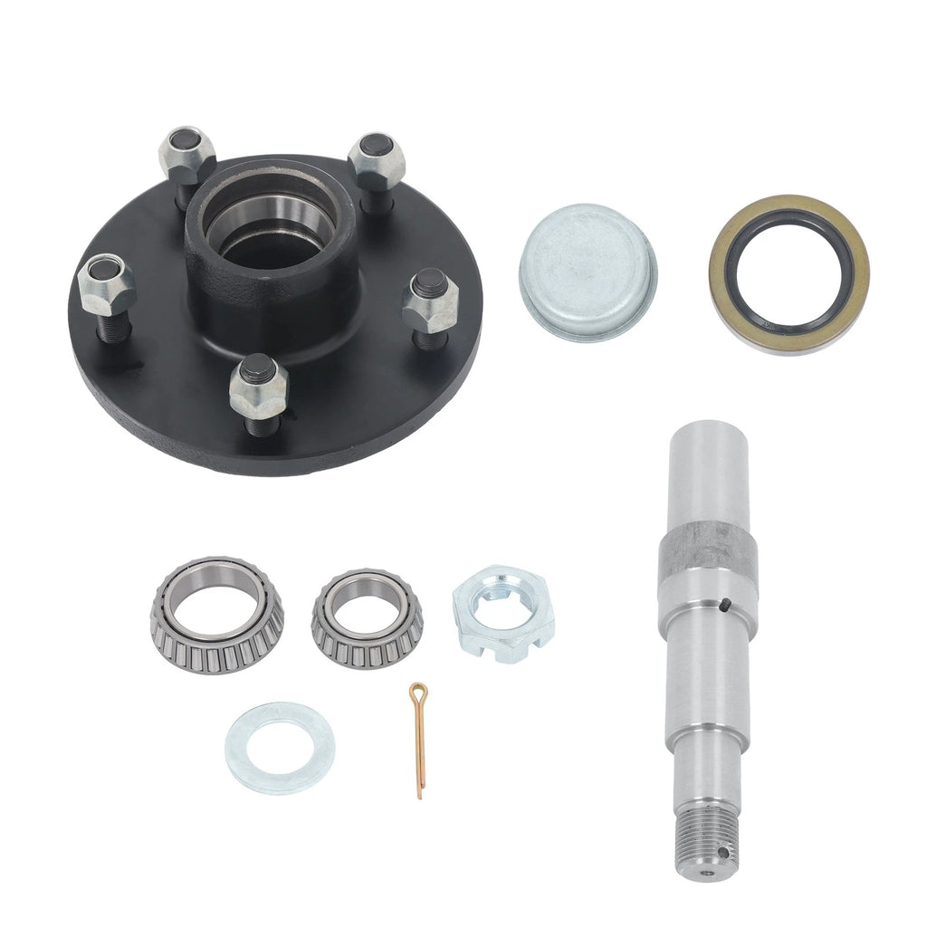 5" Trailer Hub Kit for 8.75" Round Spindle (Fits Various Models)