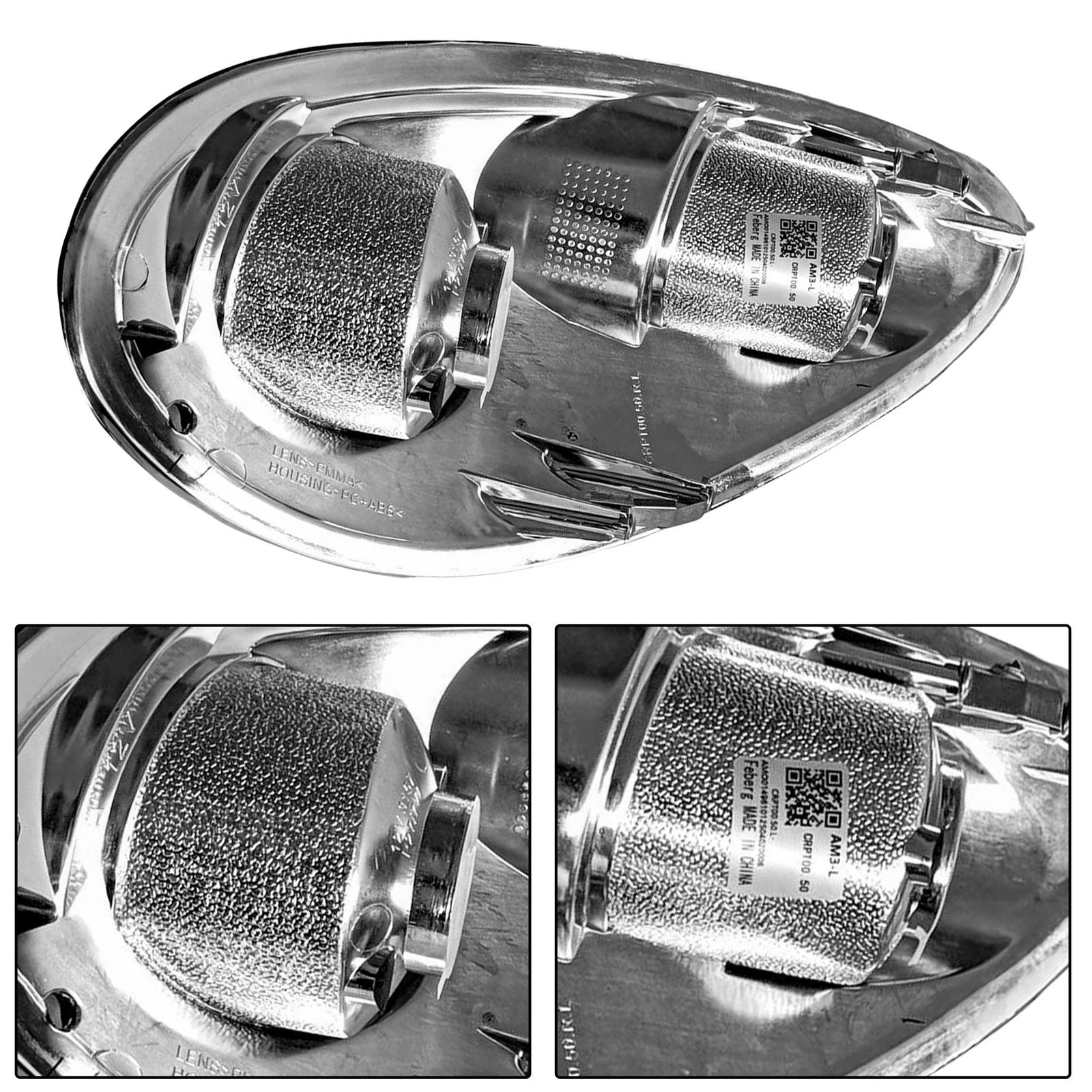 2X Chrome Tail Lights for Chrysler PT Cruiser (2001-2005)