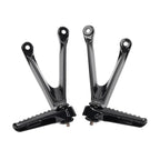 Black Rear Passenger Footrests Pegs for Honda CBR1000RR (2008-2016)