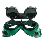 Double Flip Welding Safety Eyewear with Green Lens Full Frame Protection