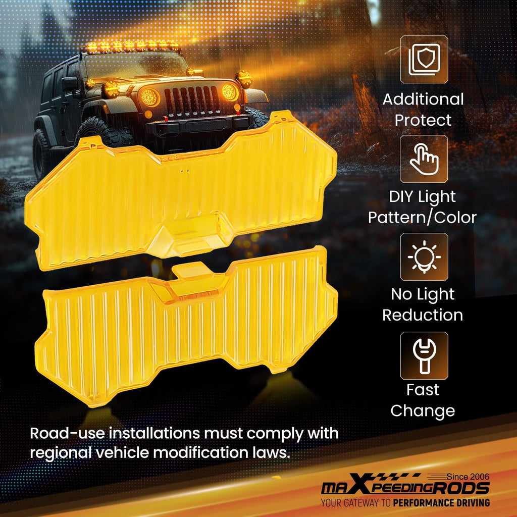 5 Inch LED Light Guard Cover for Round Driving Light Pods (Snap-on Design)
