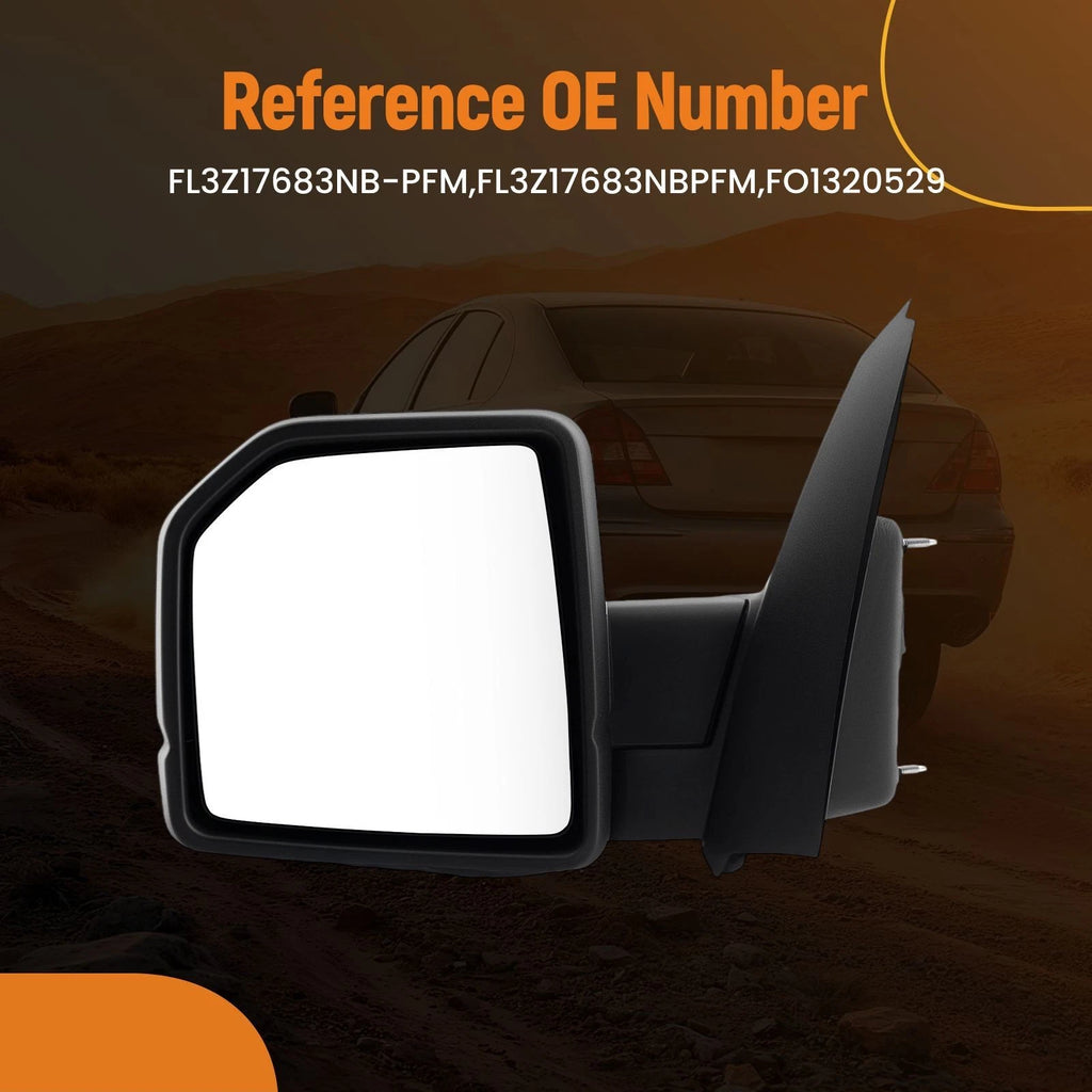Blind Spot Driver Mirror for Ford F-150 King Ranch (2015–2018) Chrome FL3Z17683NB