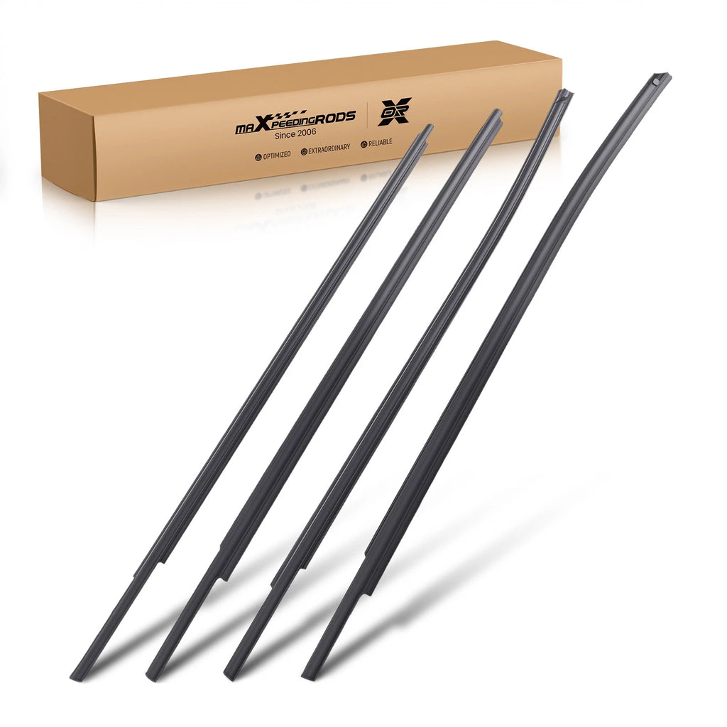 Set of 4 Window Belt Weatherstrips for Toyota Tundra CrewMax (2007–2019)