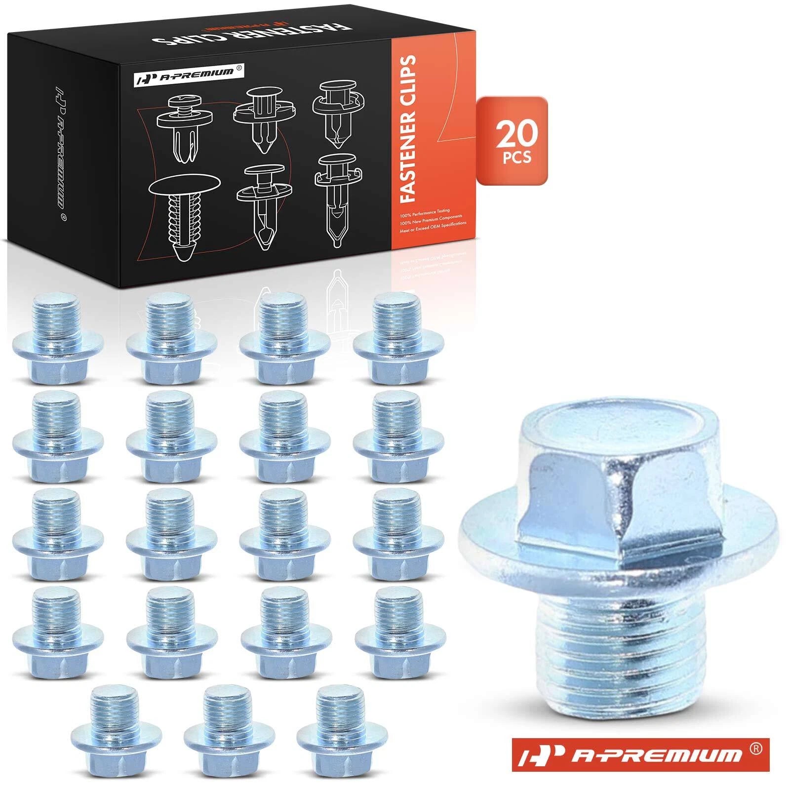 Oil Drain Plug Retainer Clips with Gasket for Toyota (2010-2018)