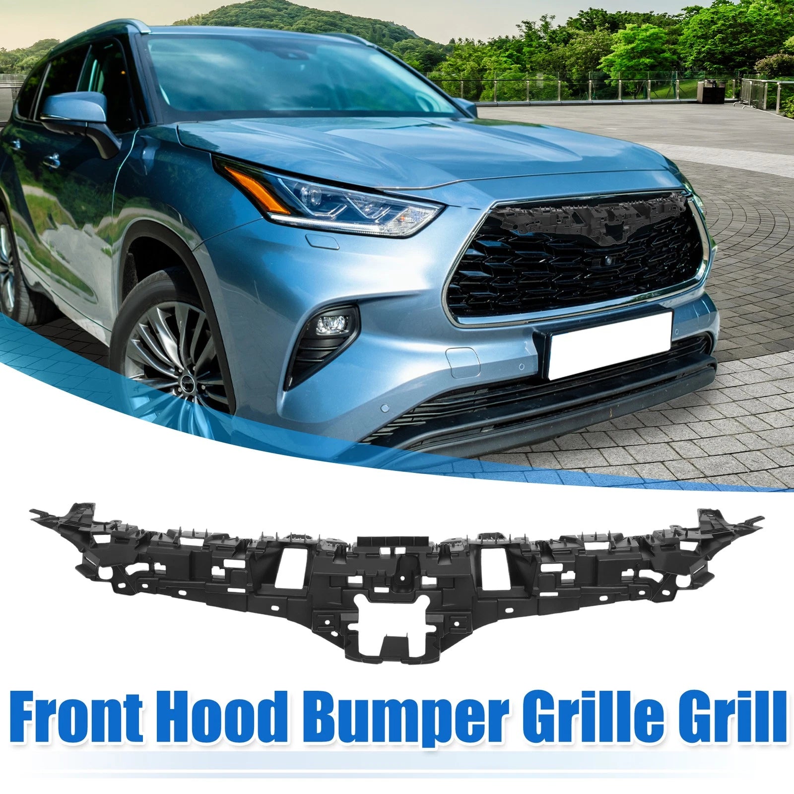 Front Hood Bumper Grille for Toyota Highlander (2020–2022) No.531150E010