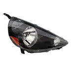 Right Headlight Assembly for Honda Fit (2007–2008) Halogen, Black