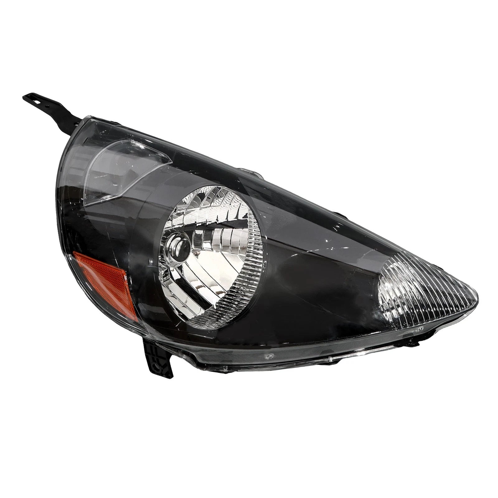 Right Headlight Assembly for Honda Fit (2007–2008) Halogen, Black