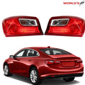 Set of 2 Outer Brake Tail Lights for Chevy Malibu (2016–2021)