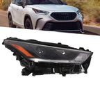 Passenger DRL Projector Headlight w/LED for Toyota Highlander (2020–2023)