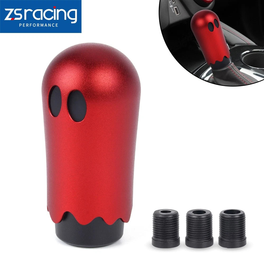 Red JDM Ghost Manual Gear Shift Knob for Universal Fit
