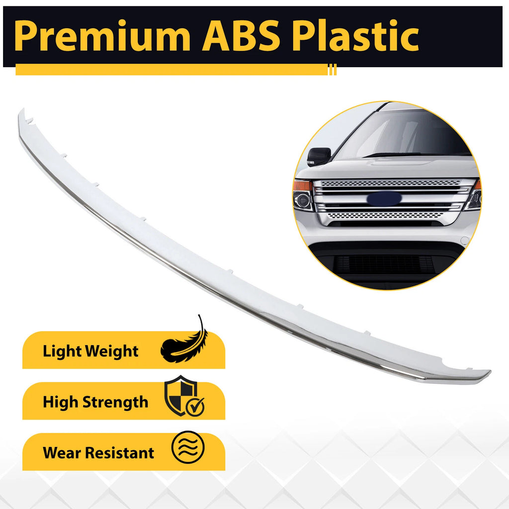 Upper Chrome Grille Molding Trim for Ford Explorer (2011-2015)