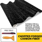 Carbon Fiber Vinyl Wrap Roll for Car Interior (59in x 11.8in)
