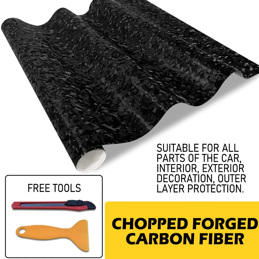 Carbon Fiber Vinyl Wrap Roll for Car Interior (59in x 11.8in)