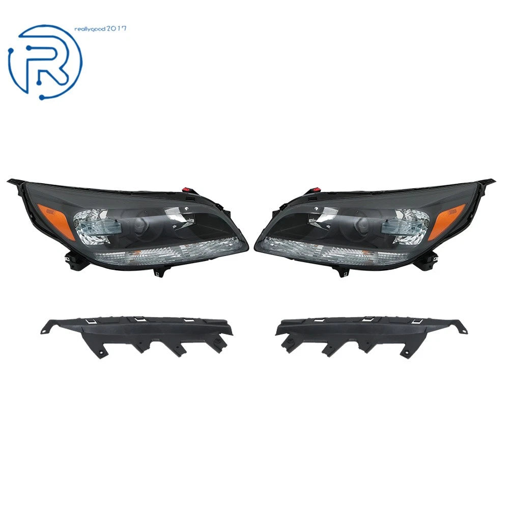 Halogen Headlights for Chevy Malibu (2013-2015) Black