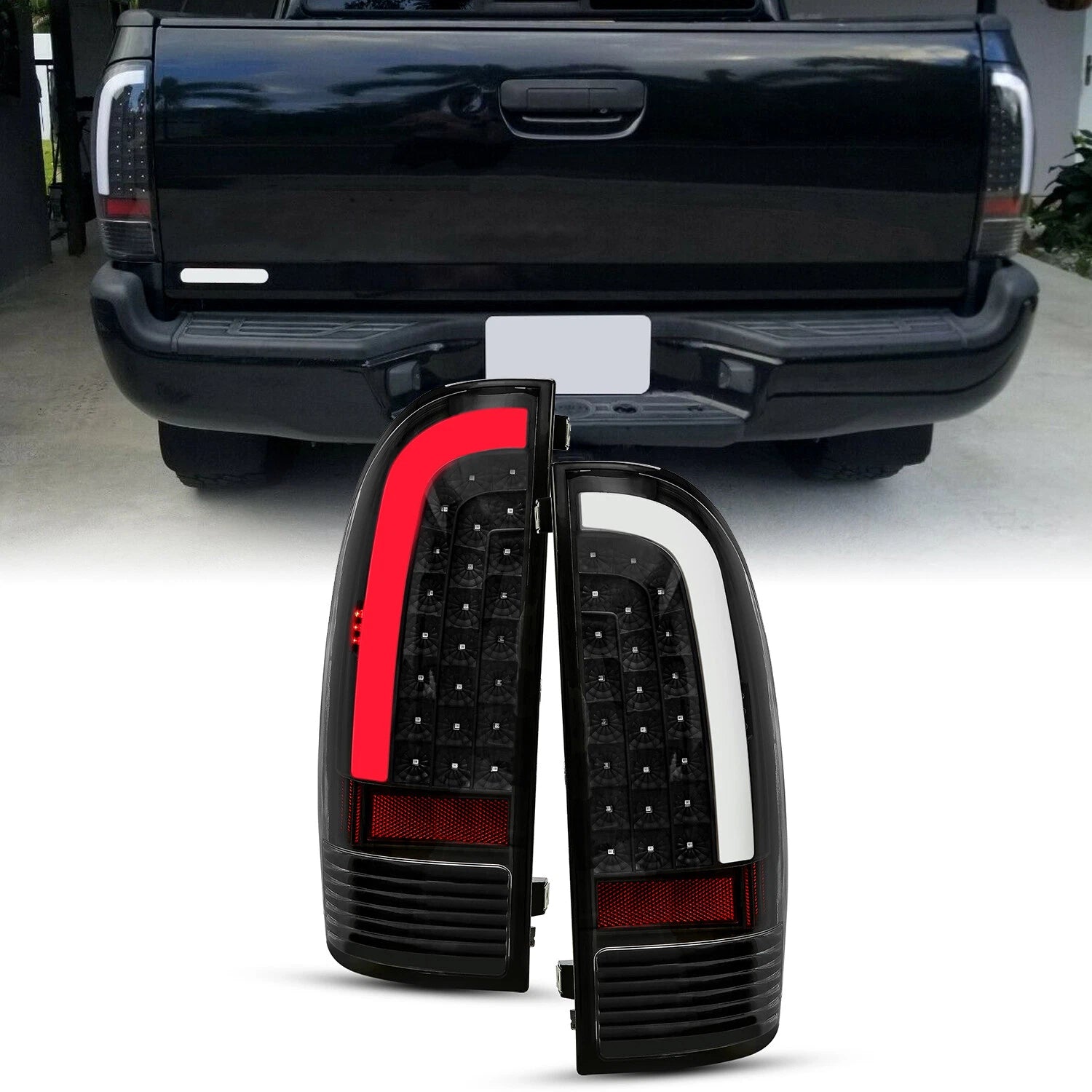 LED Tube Bar Tail Light Brake Parking Lamps for Toyota Tacoma (2005–2015)