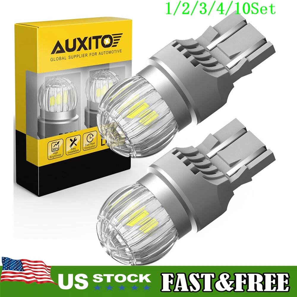 2X 7443 LED Bulbs for Turn Signal Backup Reverse Light