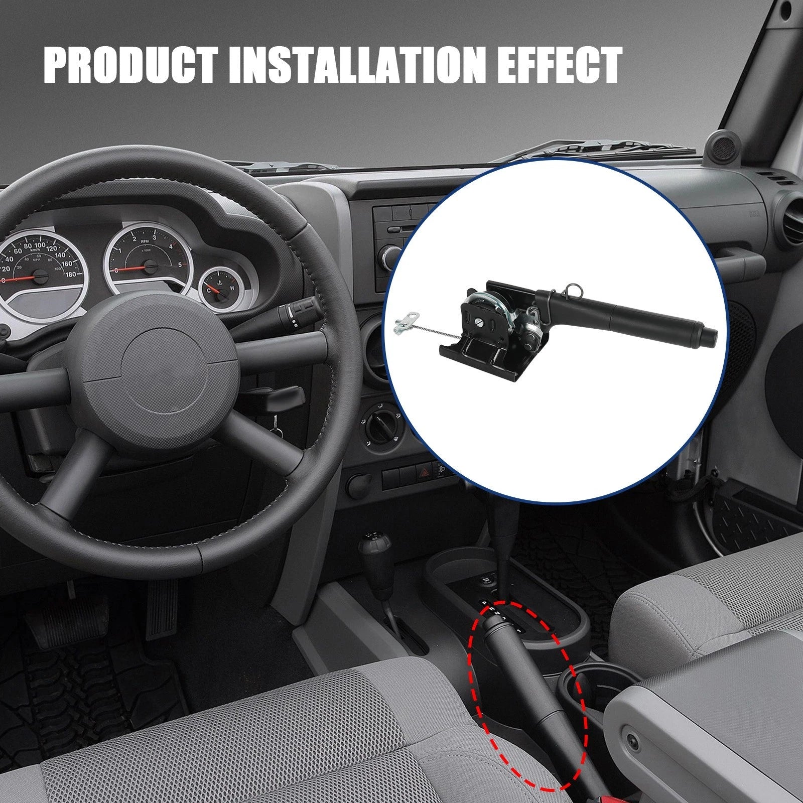 Emergency Parking Brake Handle Lever for Jeep Wrangler JK (2007-2010)