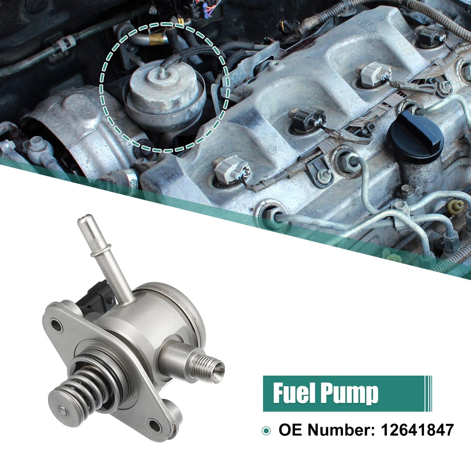 Aluminum Alloy High Pressure Fuel Pump 12641847 for Chevrolet Equinox (2010–2017)