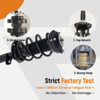 Front Struts with Coil Springs Sway Bars Kit for Volkswagen Tiguan (2009–2017)
