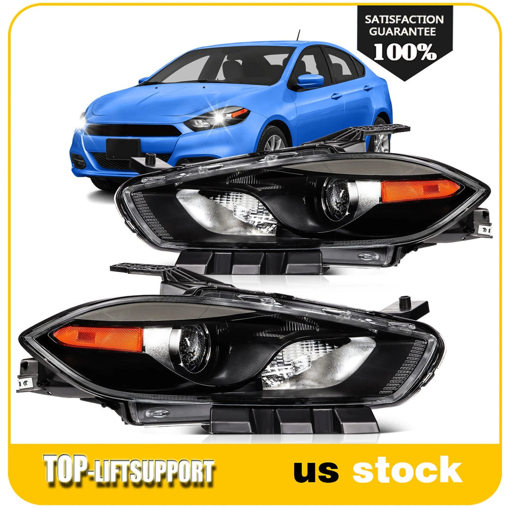 Headlight Assembly Pair for Dodge Dart (2013–2016)