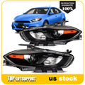 Headlight Assembly Pair for Dodge Dart (2013–2016)
