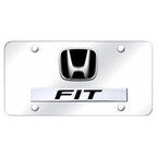 Dual Chrome on Chrome License Plate - Officially Licensed for Honda Fit