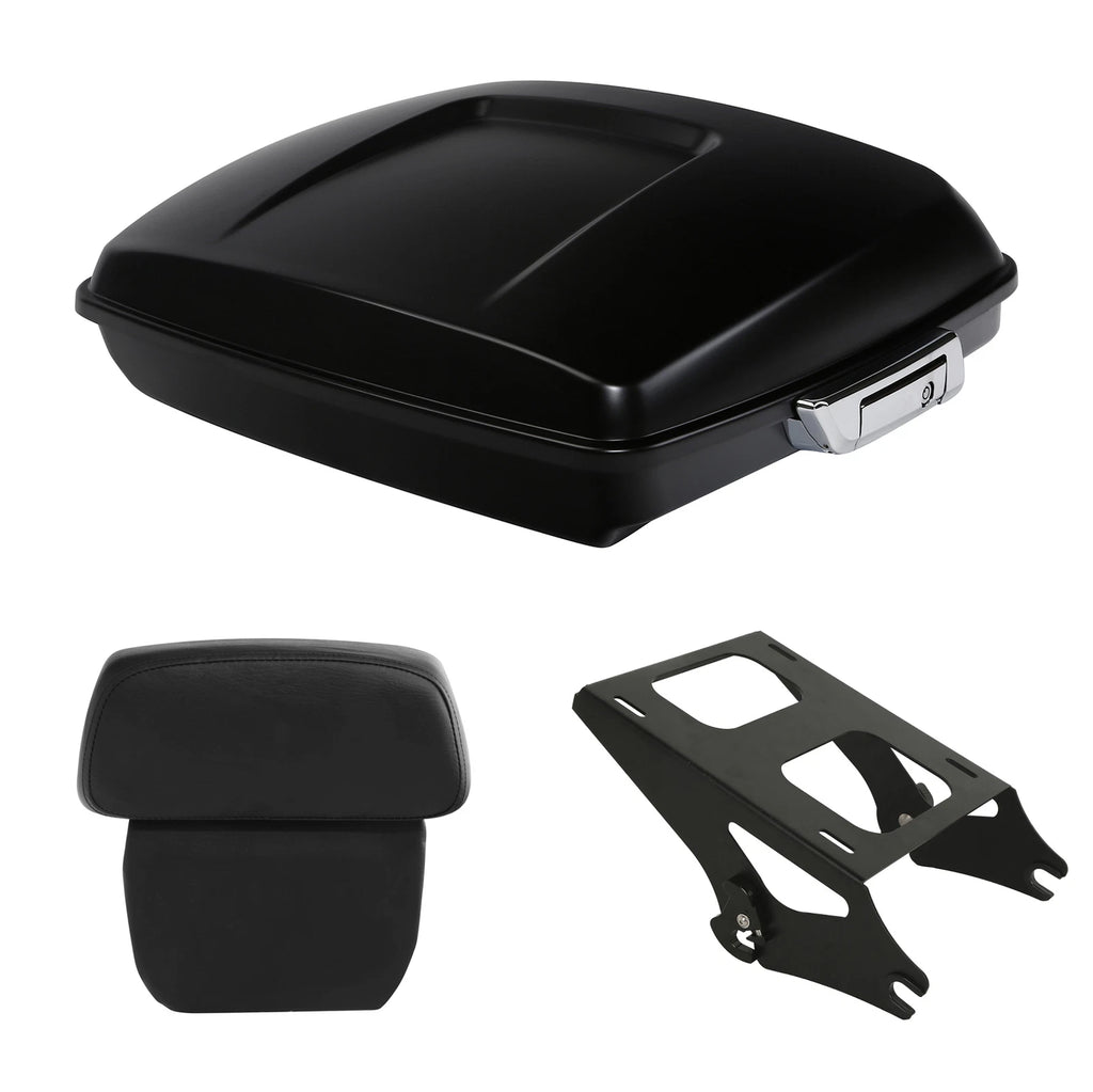 Razor Trunk Backrest Mount for Harley Road Glide (2014–2026) Black Denim