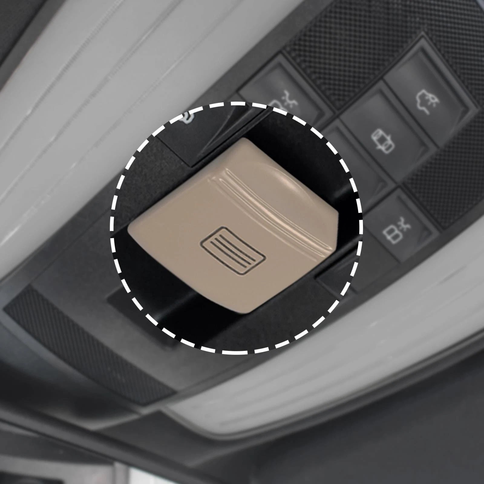 Sunroof Window Switch Button Cover for Mercedes-Benz W204 W212 C207 (2007–2015)