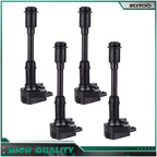 Set of 4 Ignition Coils for Ford Escape, Fiesta, Fusion, Transit Connect (1.6L Turbo)