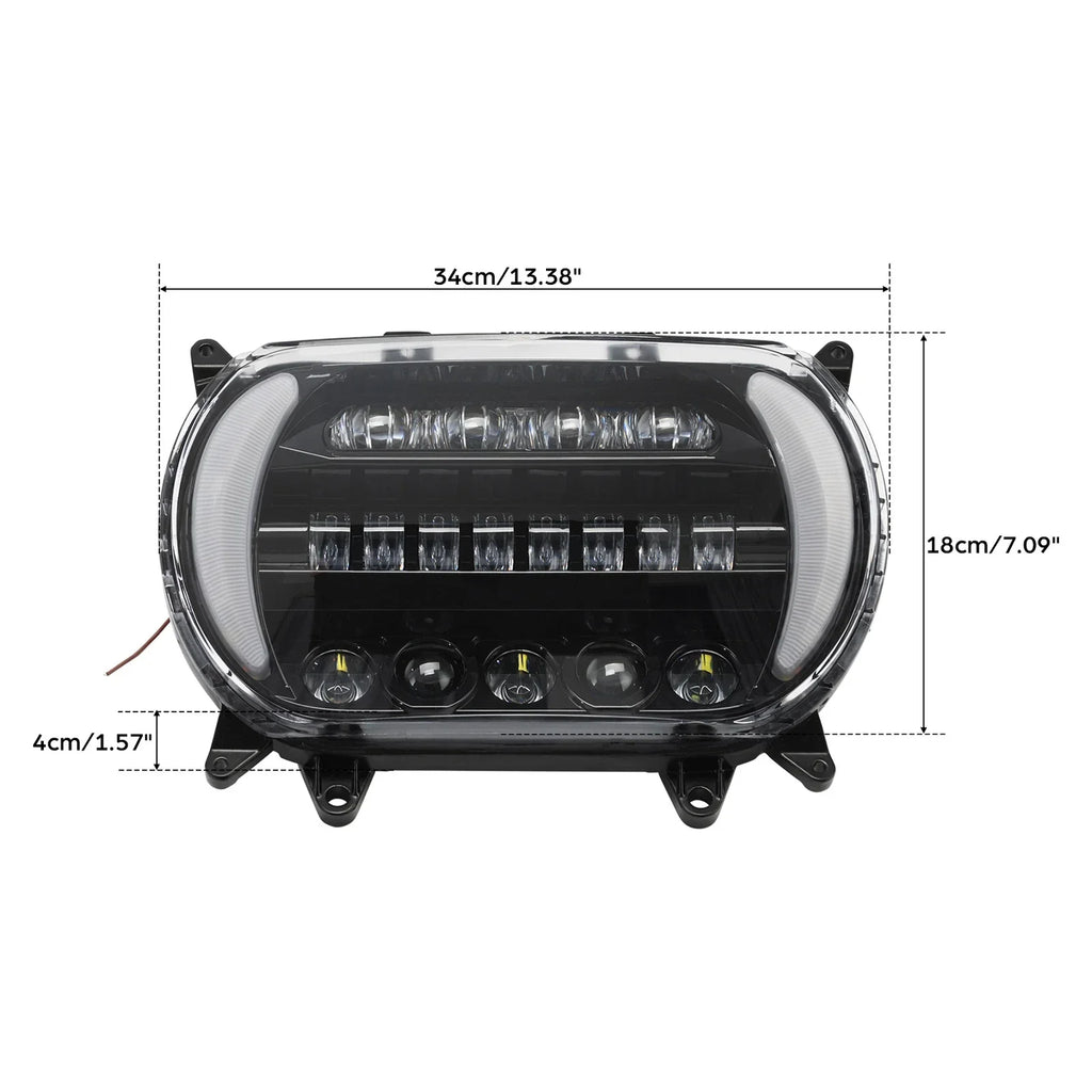 LED Headlight Assembly & Turn Signal Light for Harley Road Glide (2015-2023)