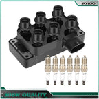 Ignition Coils & Spark Plugs for Ford Explorer (1990–2011), Mustang (2005–2009) 4.0L