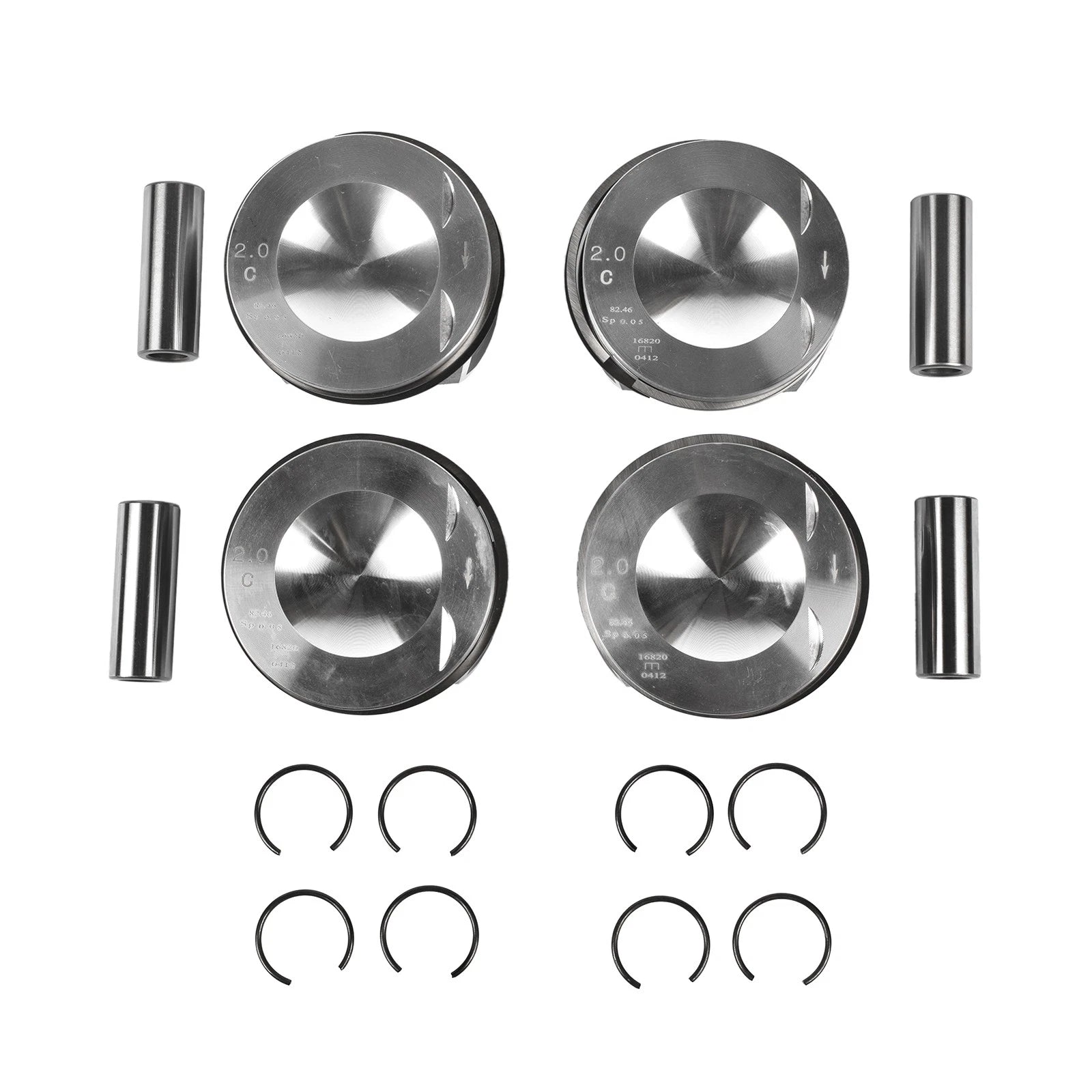 Set of 4 Pistons for Audi A4 VW Passat Golf GTI Jetta 2.0T (2005–2010)