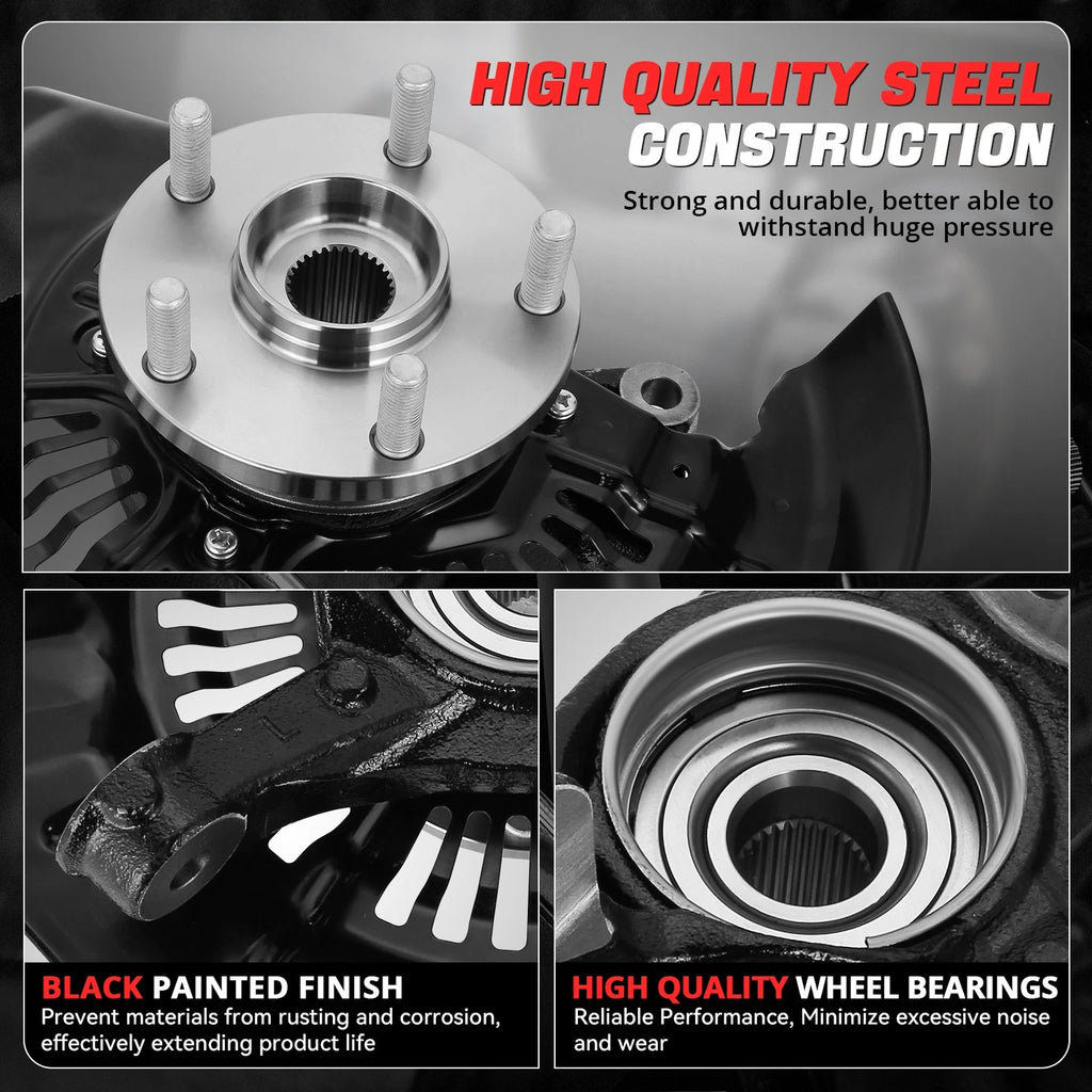 Front Left Driver Loaded Wheel Knuckle for RX350 RX450H Highlander (2008–2017)