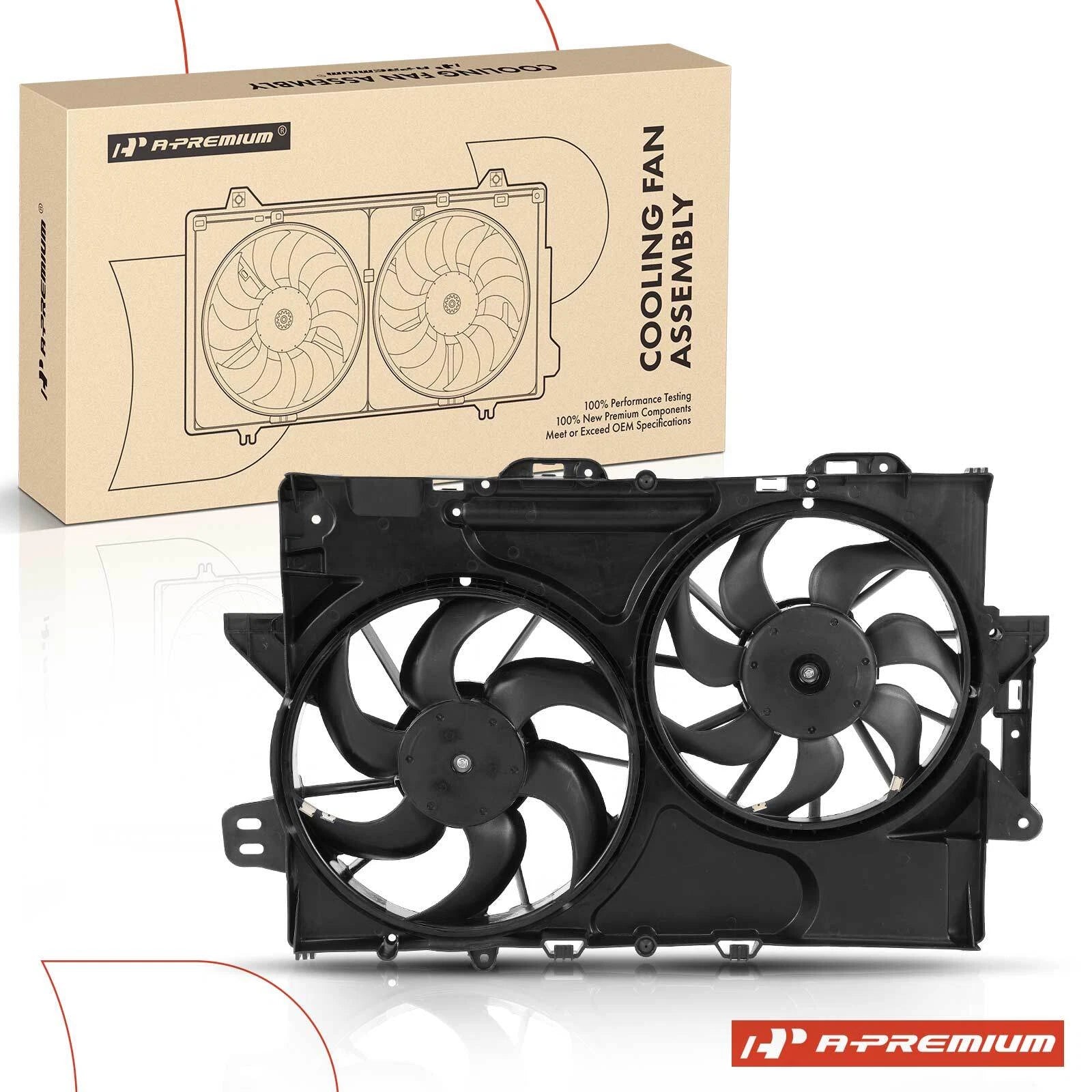 Dual Cooling Fan Assembly for GMC Terrain, Chevy Equinox (2010–2012)
