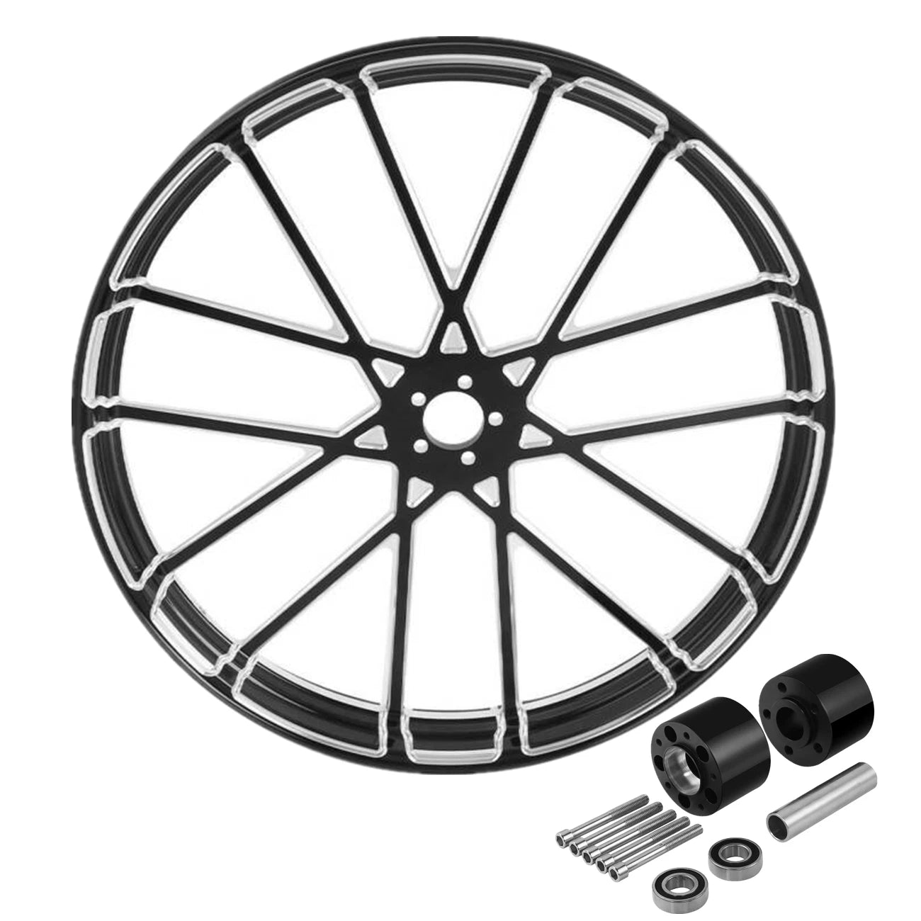 30" Front Wheel Rim Hub Dual Disc for Harley Street Road Glide (1997–2021)