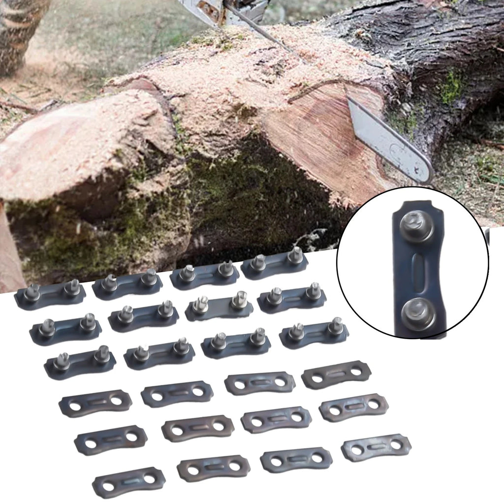 Set of 12 Chainsaw Chain Repair Kits 3/8 LP 0.050 Inch Quick Replacement