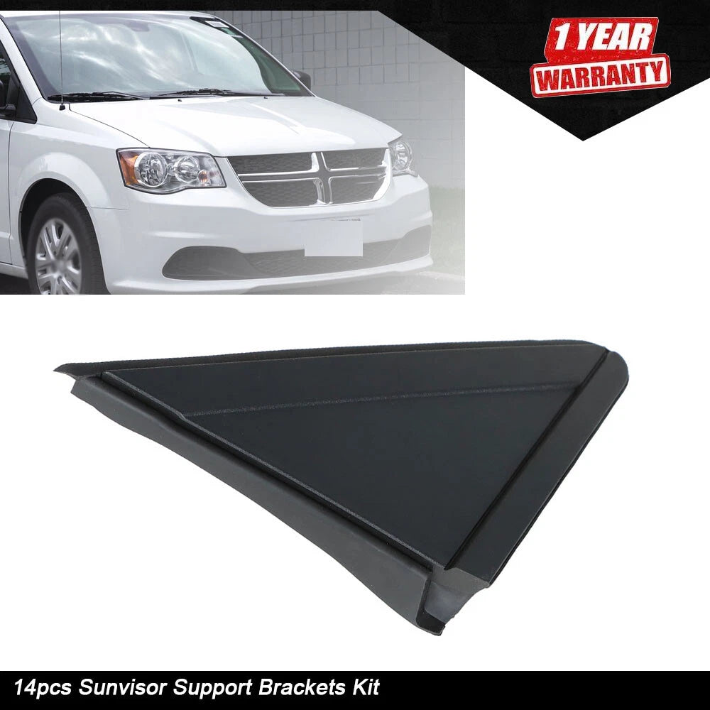 Passenger Side Plastic Mirror Flag Applique for Grand Caravan (2008–2020)