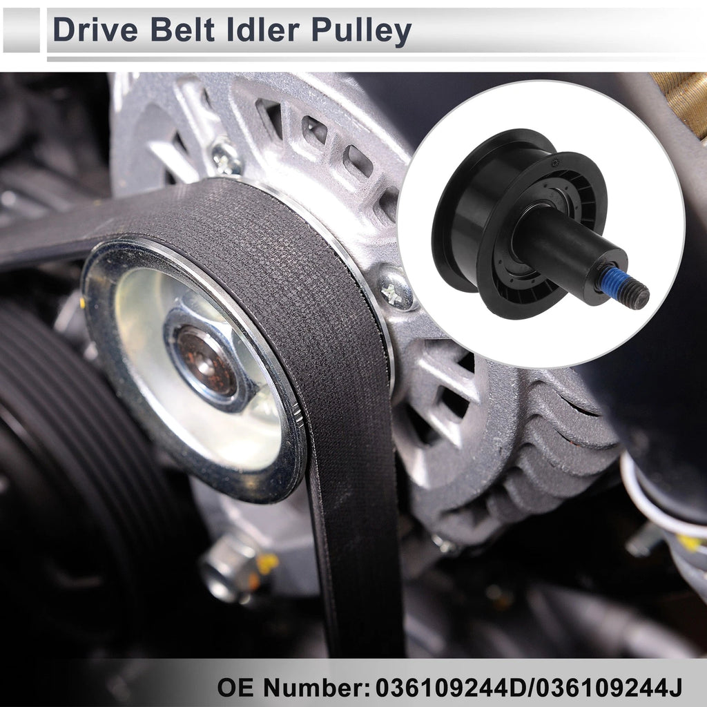 Drive Belt Idler Pulley for Audi A4 (1997–2002) No. 036109244D Rubber