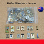 100pc U Type Metal Clips for Car Body Panel Bumper Fender Fasteners