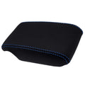 Console Armrest Cover for Lexus IS300 (2001–2005) Carbon Fiber Blue Stitch