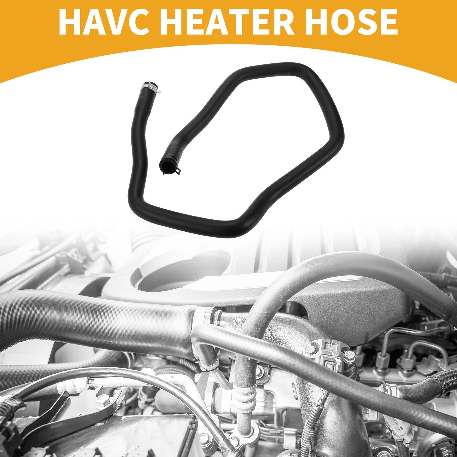 HVAC Heater Hose for Ford Focus (2014–2020) No.F1F18548DF Rubber Black