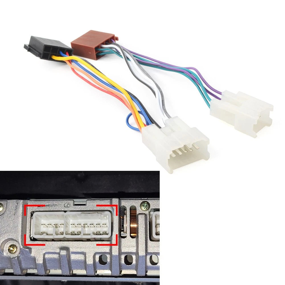 ISO wiring harness for Toyota (specific models and years)